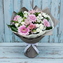 Букет цветов из:  Герберы, Альстромерии и Хризантемы #REPLACE_PRED# Кореизе