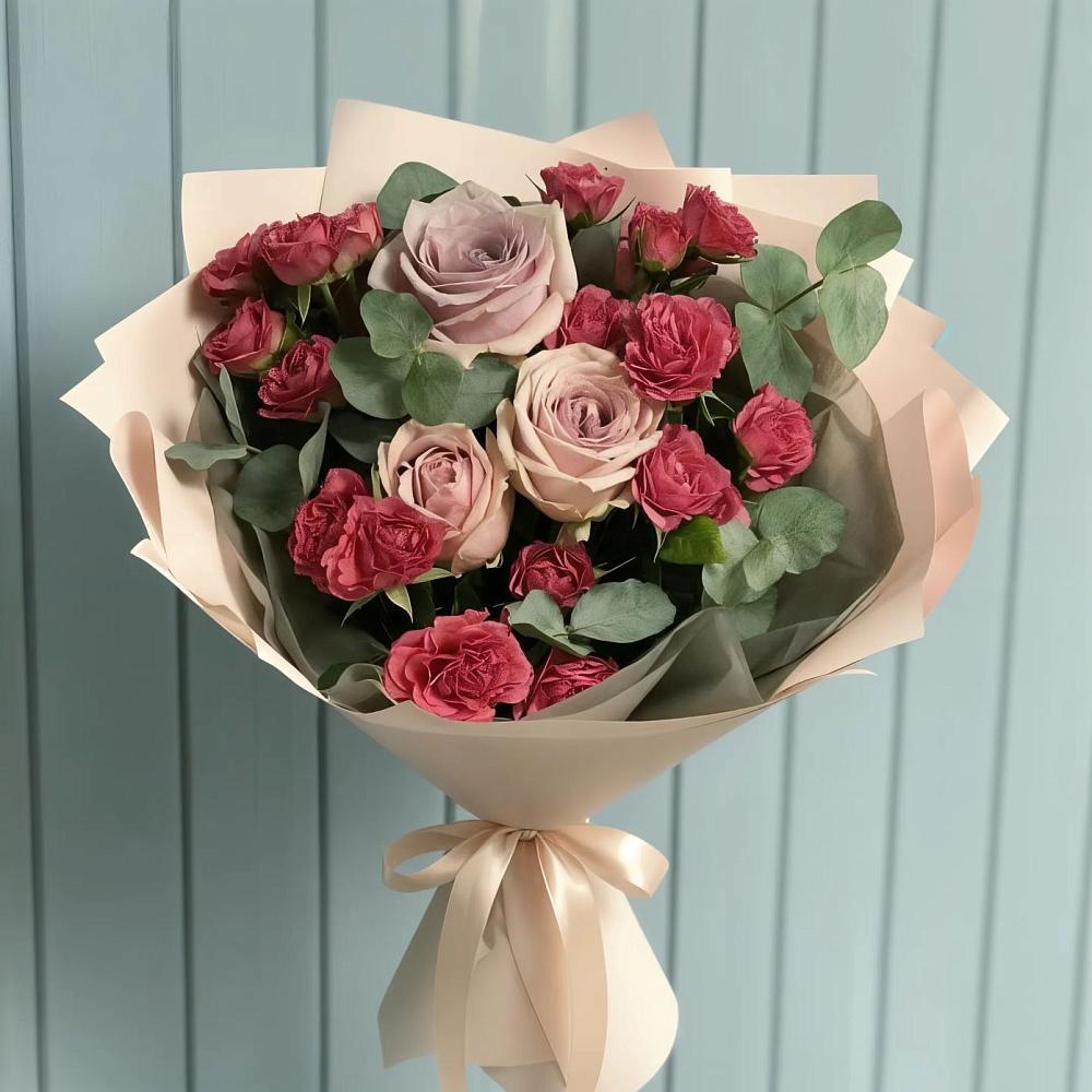 Букет цветов из: Гвоздики и Розы в Кореизе