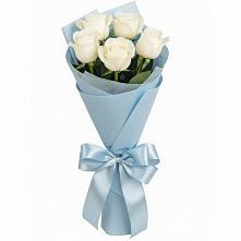 Букет 5 Белых роз Проуд #REPLACE_PRED# Кореизе