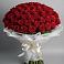 Букет 101 Красная роза Блэк Мэджик в Кореизе