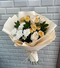Букет цветов из:  Розы и Хризантемы в Кореизе