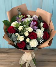 Букет цветов из:  Розы и Альстромерии в Кореизе