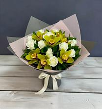 Букет цветов из:  Орхидеи и Розы в Кореизе