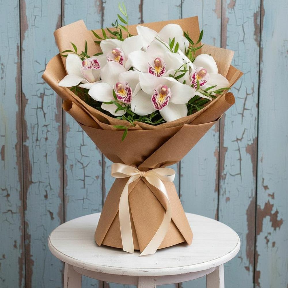 Букет цветов из: Орхидеи и Розы в Кореизе
