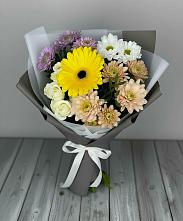 Букет цветов из:  Розы, Герберы и Хризантемы #REPLACE_PRED# Кореизе