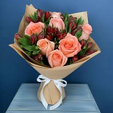 Букет цветов из:  Розы и Альстромерии #REPLACE_PRED# Кореизе