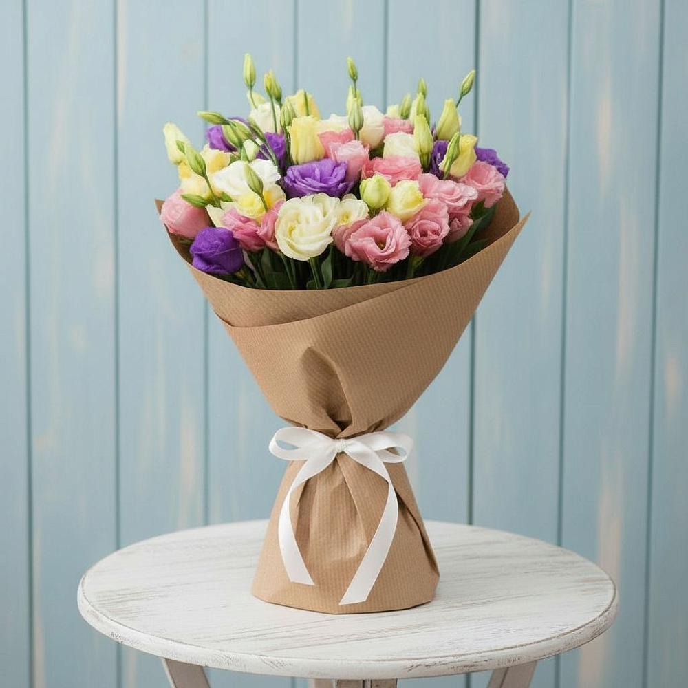 Букет цветов из: Лизиантусы в Кореизе