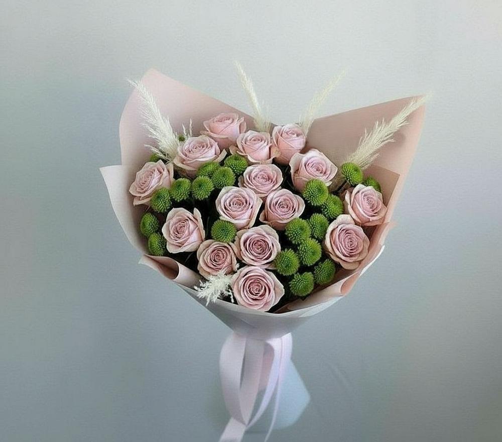 Букет цветов из: Розы и Хризантемы в Кореизе