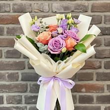 Букет цветов из:  Лизиантусы и Розы #REPLACE_PRED# Кореизе