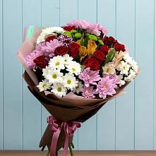 Букет цветов из:  Розы, Хризантемы и Альстромерии в Кореизе