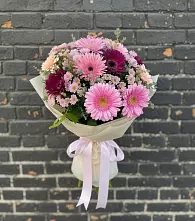 Букет цветов из:  Герберы и Хризантемы #REPLACE_PRED# Кореизе
