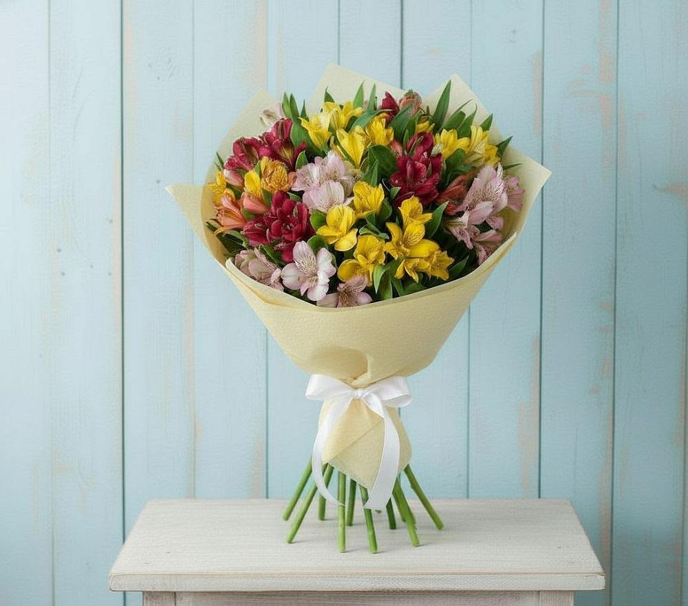 Букет цветов из: Альстромерии в Кореизе