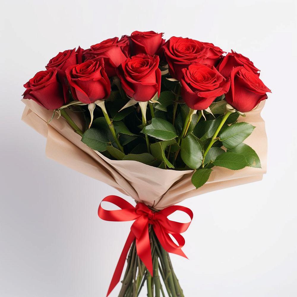 Букет 11 Красных роз Эдлесс Лав в Кореизе