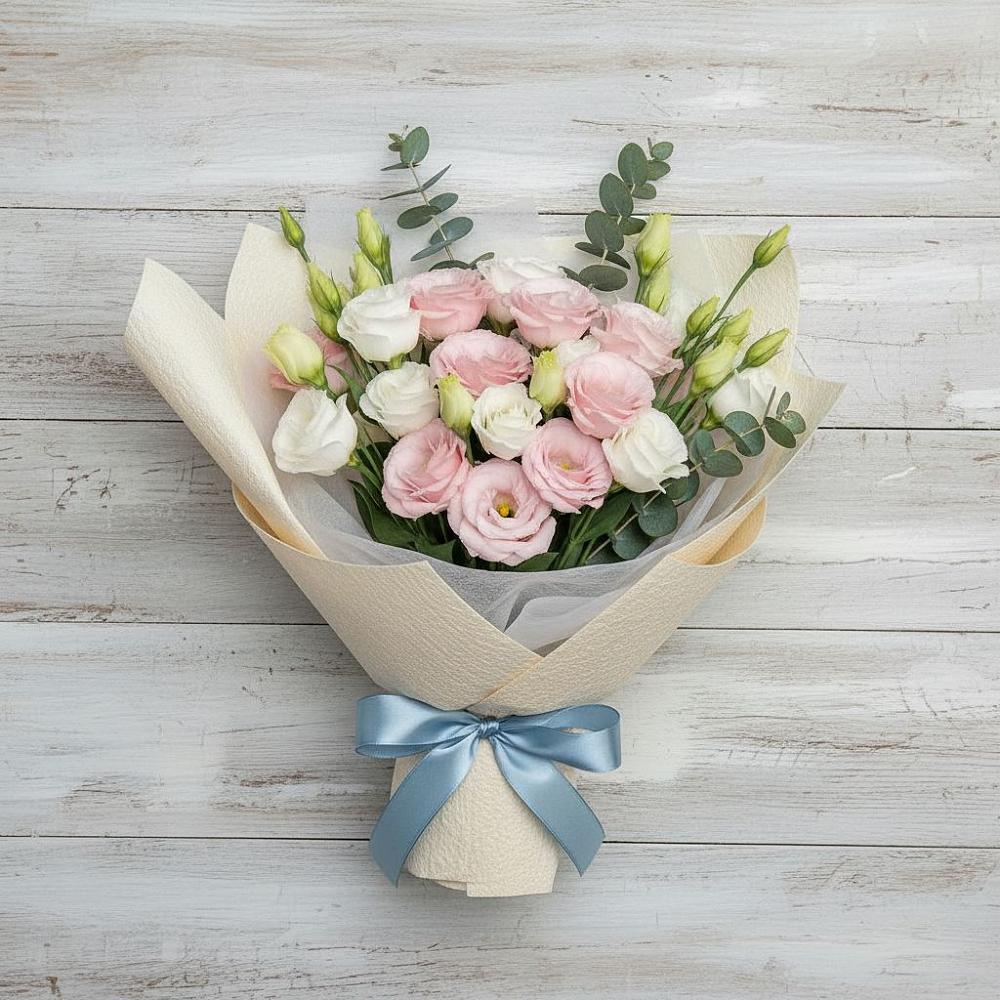 Букет цветов из: Лизиантусы в Кореизе